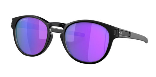 Oakley Sonnenbrille Latch (Glasfarbe: Prizm violet) schwarz matt - 1 Brille